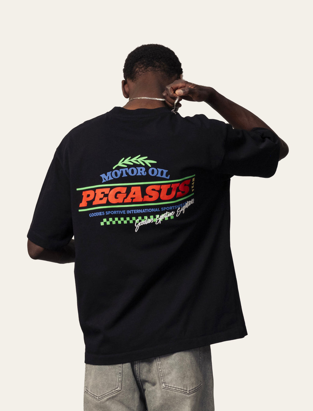 Motor Oil Black Tee