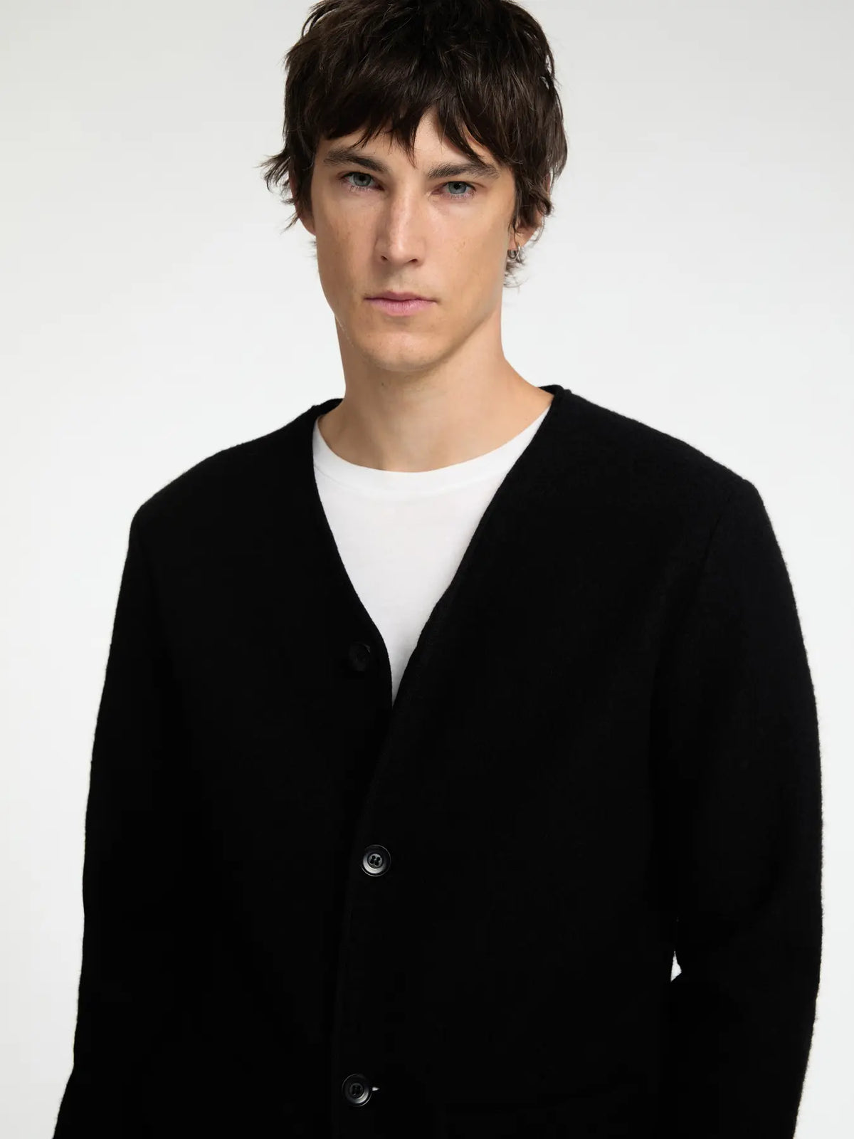 Boiled Wool Cardigan
