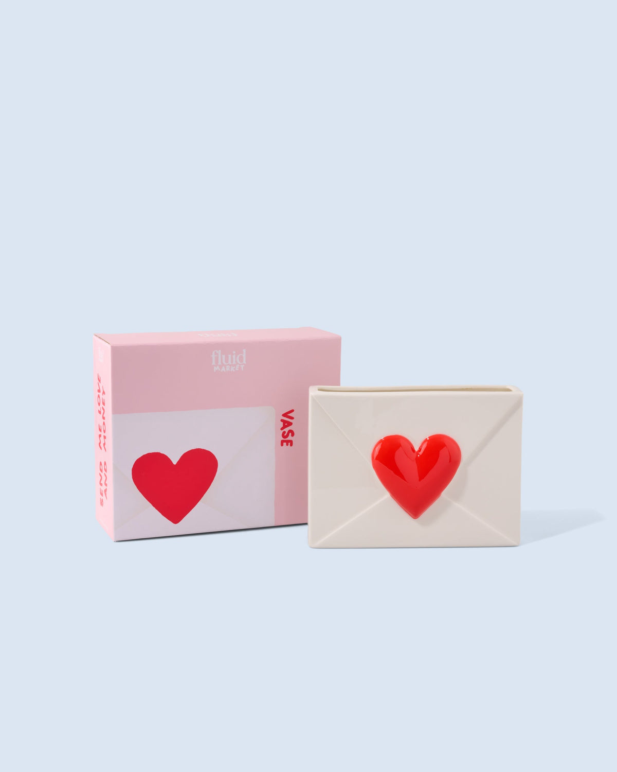 Fluid Market vase Coeur packaging