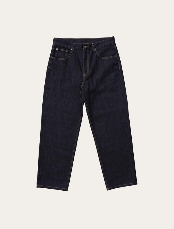 Raw Denim Wide-Leg