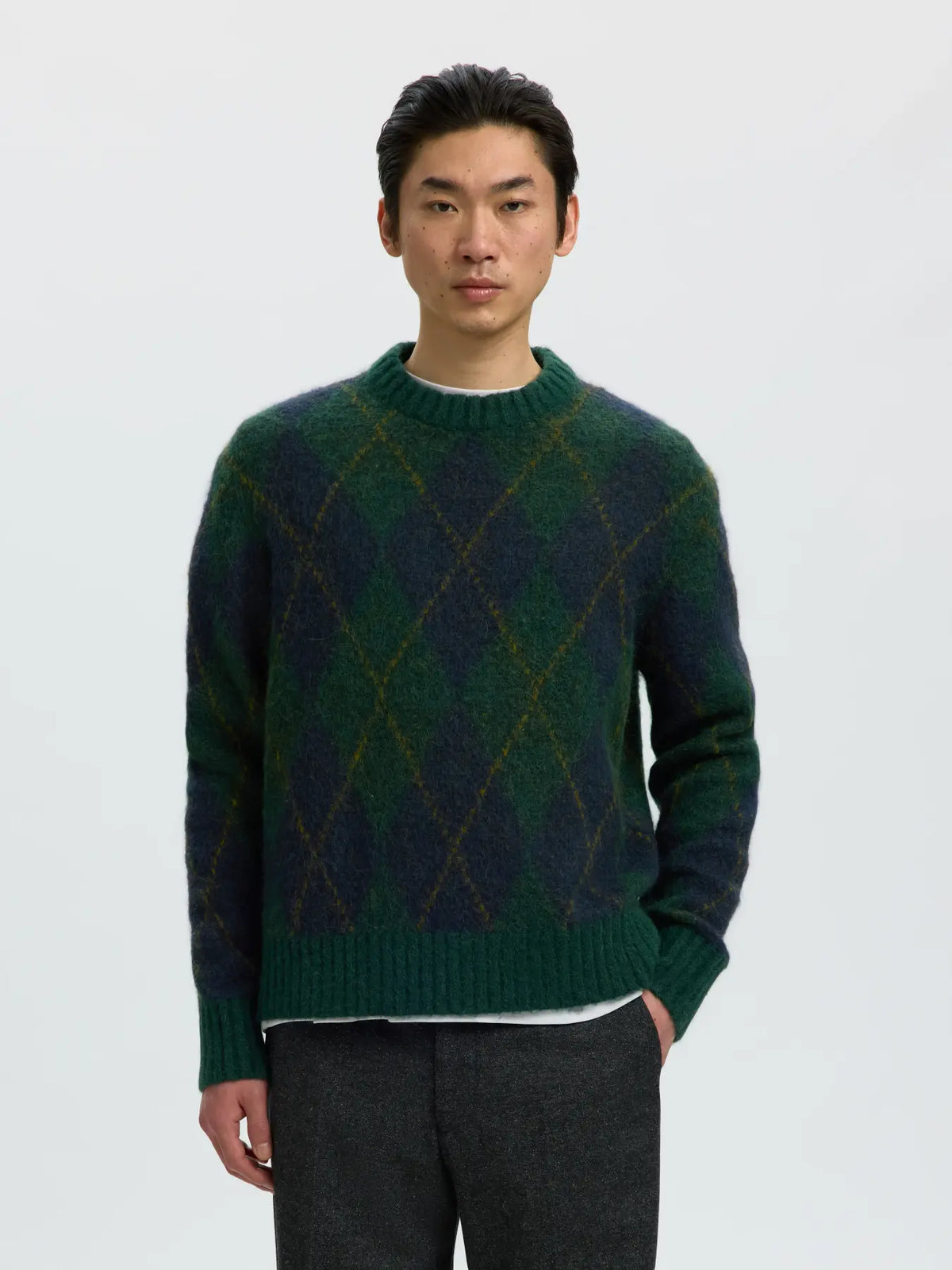 Argyle Crew Neck