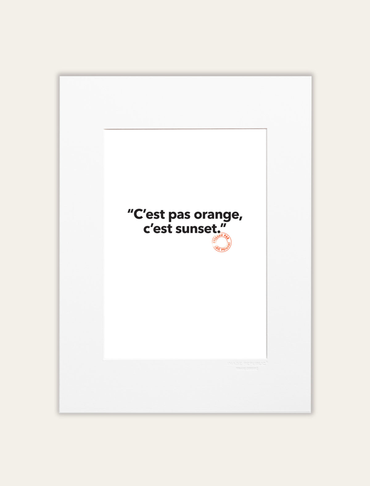 Loïc Prigent 165 C'est Pas Orange