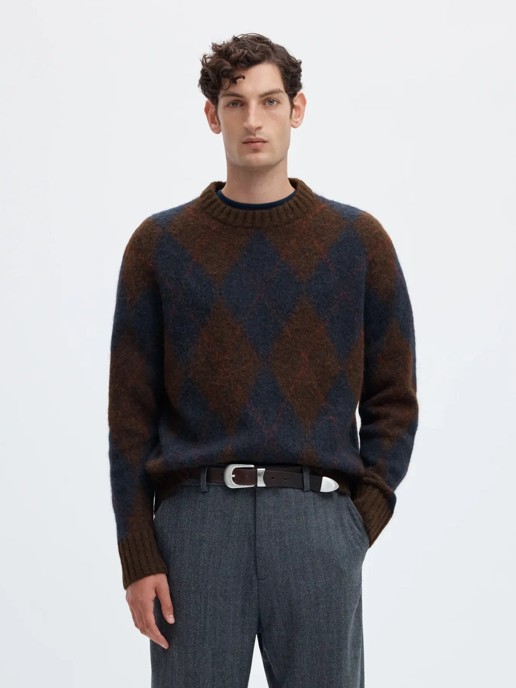 Argyle Crew Neck