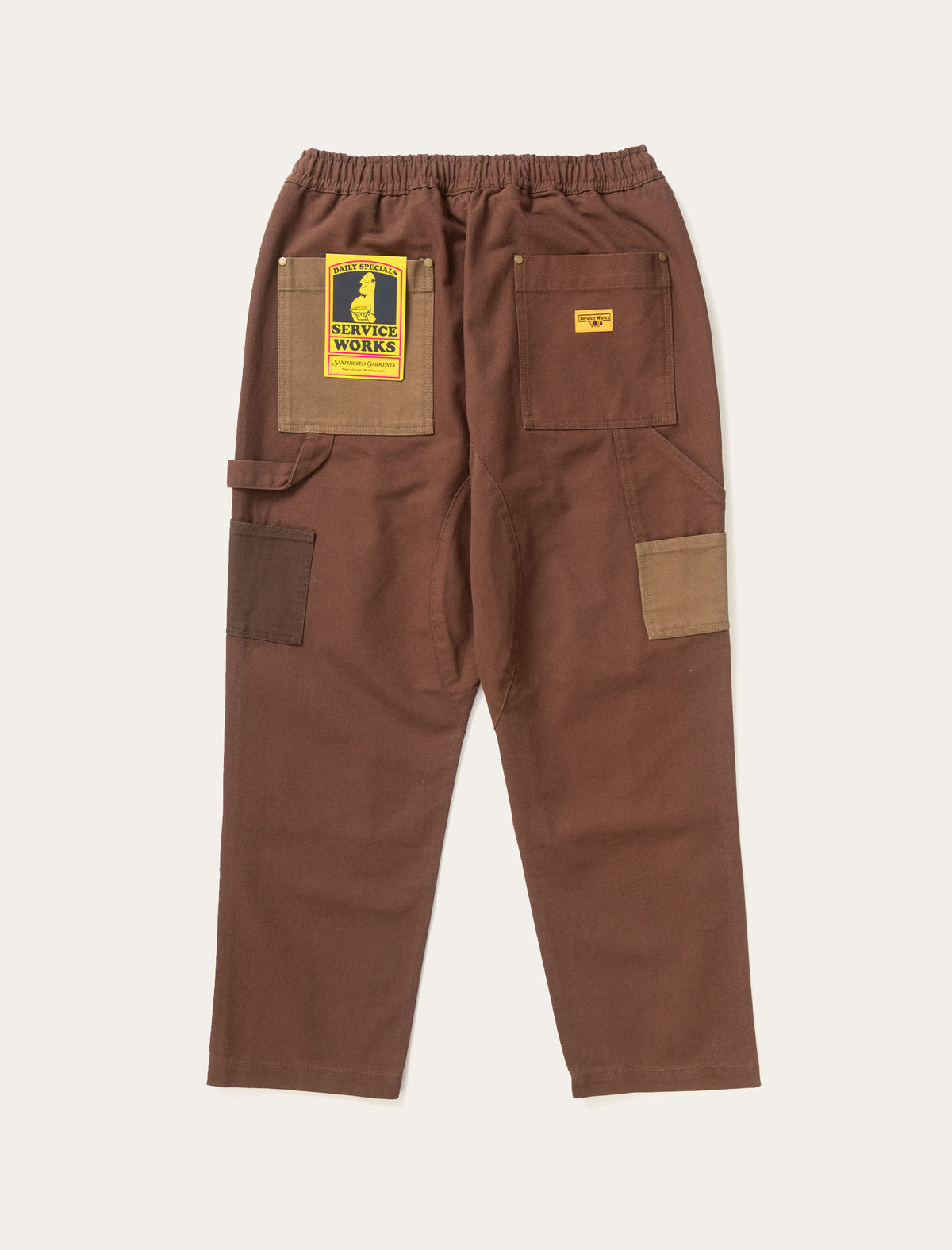 Patchwork Utility Chef Pants