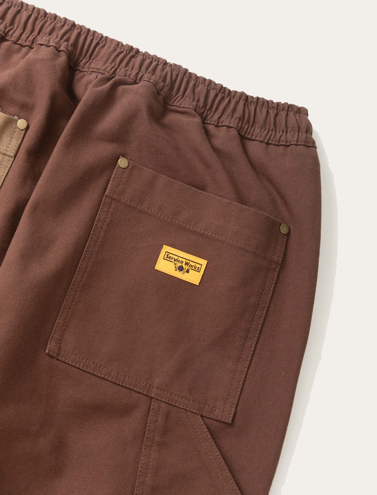 Patchwork Utility Chef Pants