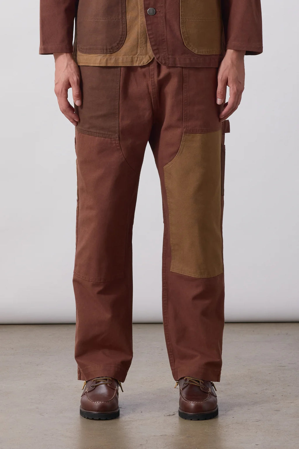 Patchwork Utility Chef Pants