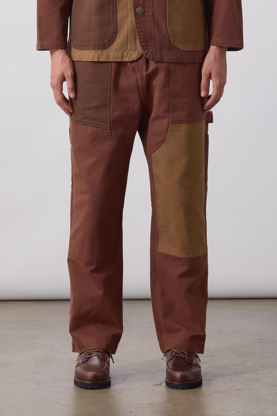 Patchwork Utility Chef Pants