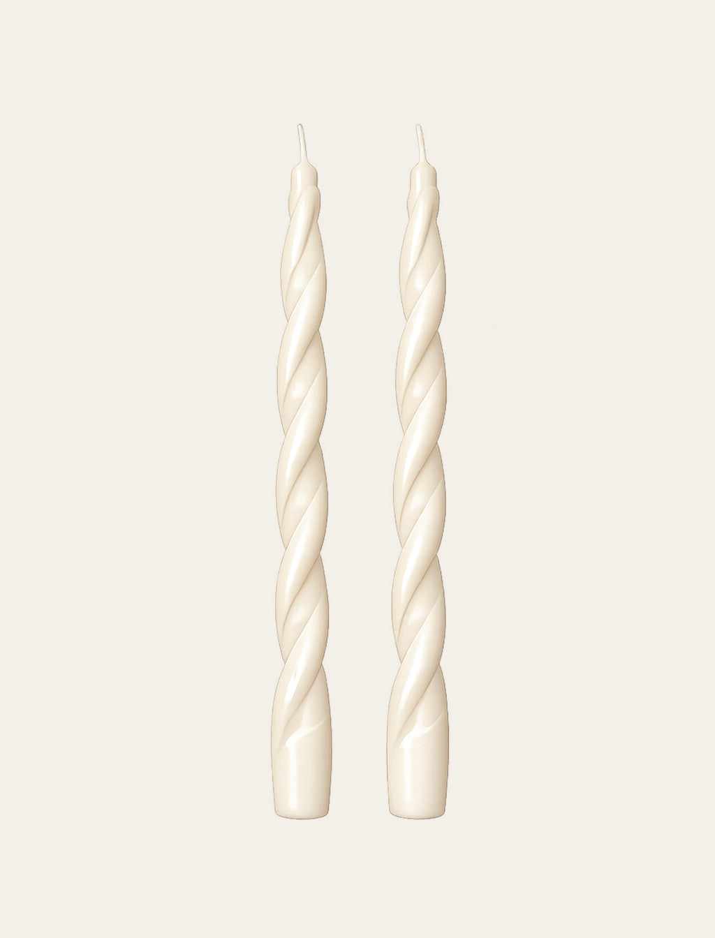 Set de 2 Bougies Torsadées