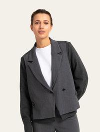 Blazer Ample Contrastant