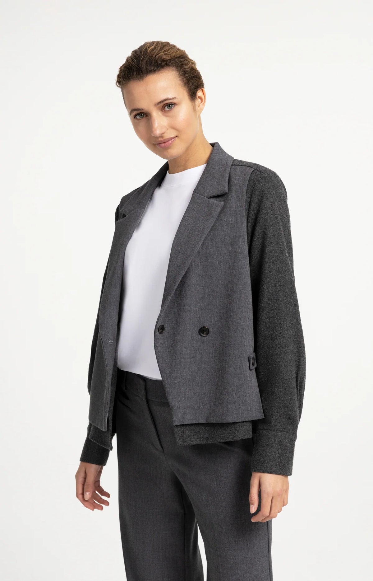 Blazer Ample Contrastant