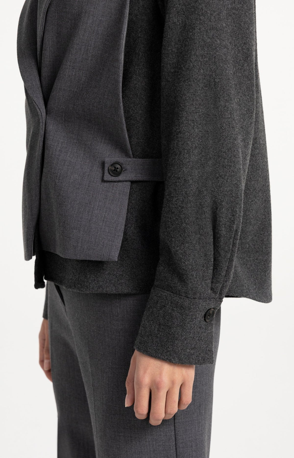 Blazer Ample Contrastant