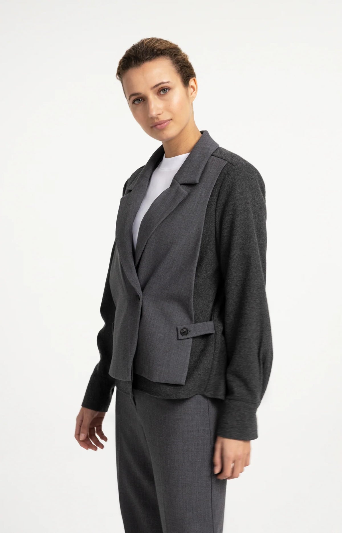 Blazer Ample Contrastant