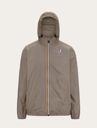 Coupe-vent K-Way Le Vrai 4.0 Claude beige — capuche ajustable, zip tricolore et logo K-Way