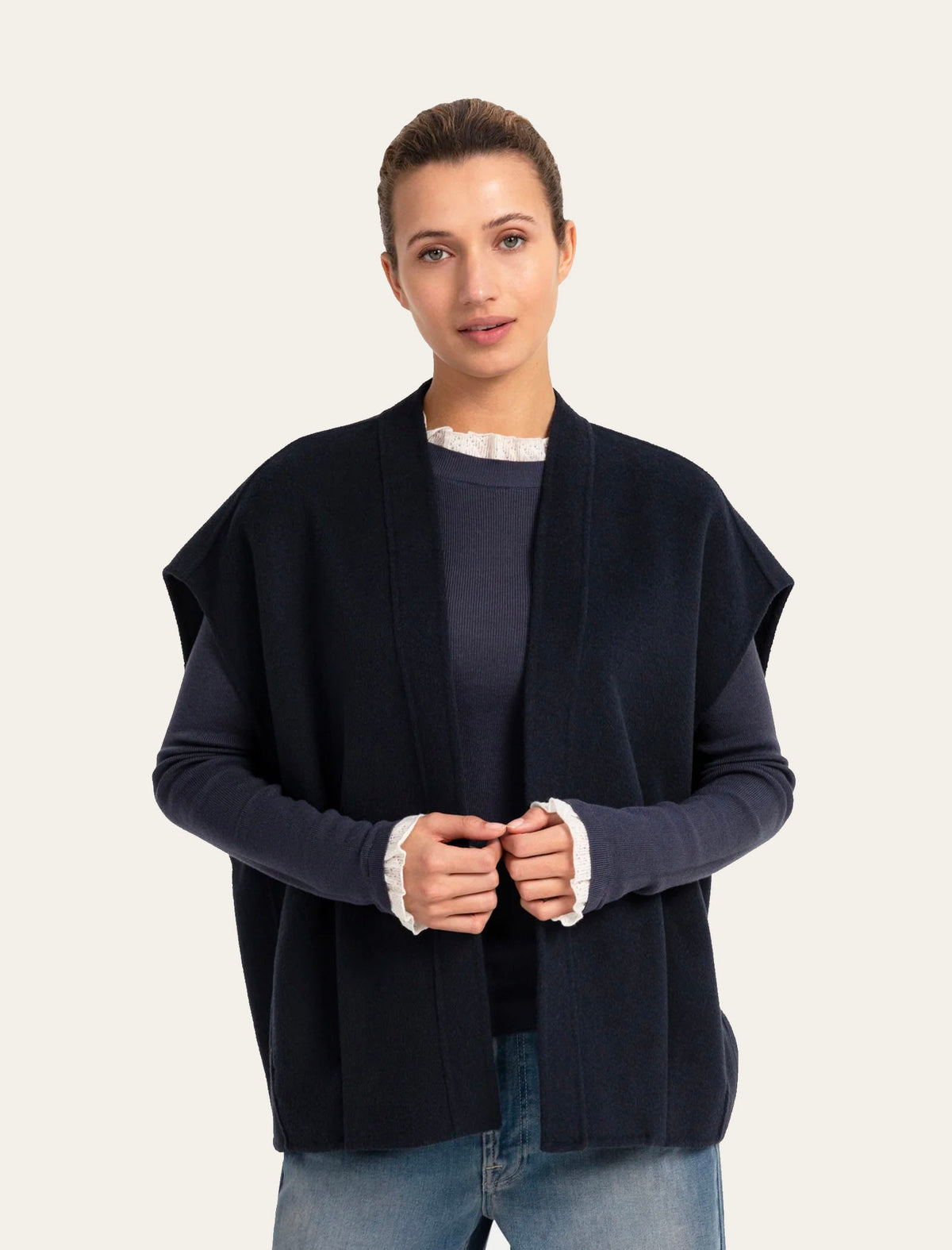 Bodywarmer Oversize Laine