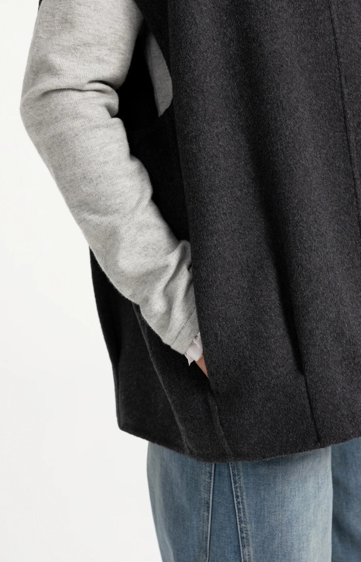 Bodywarmer Oversize Laine