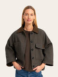 Oversize Laine Contrastee