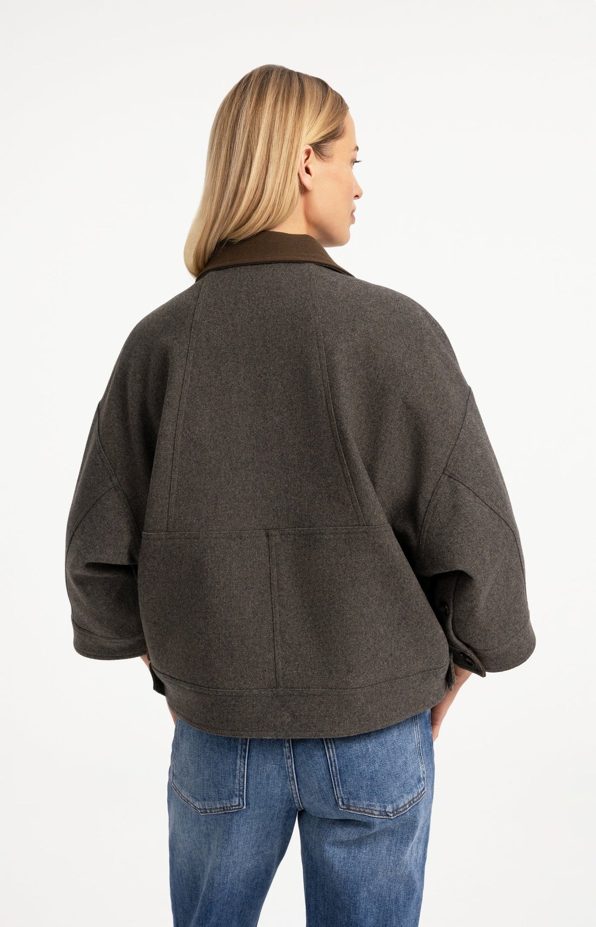Oversize Laine Contrastee