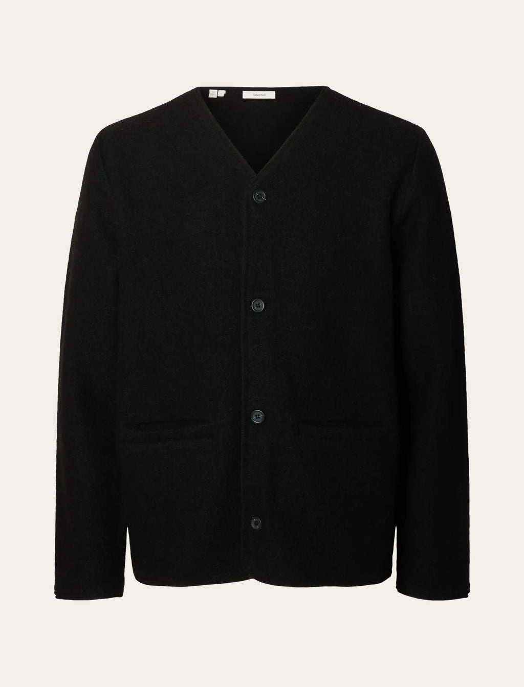 Boiled Wool Cardigan