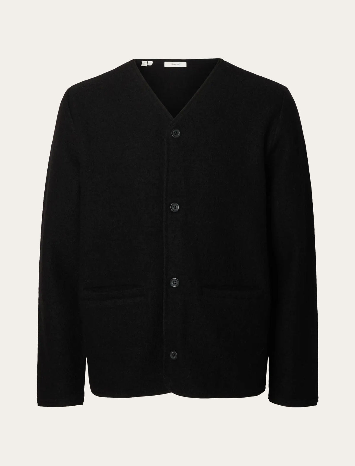 Boiled Wool Cardigan